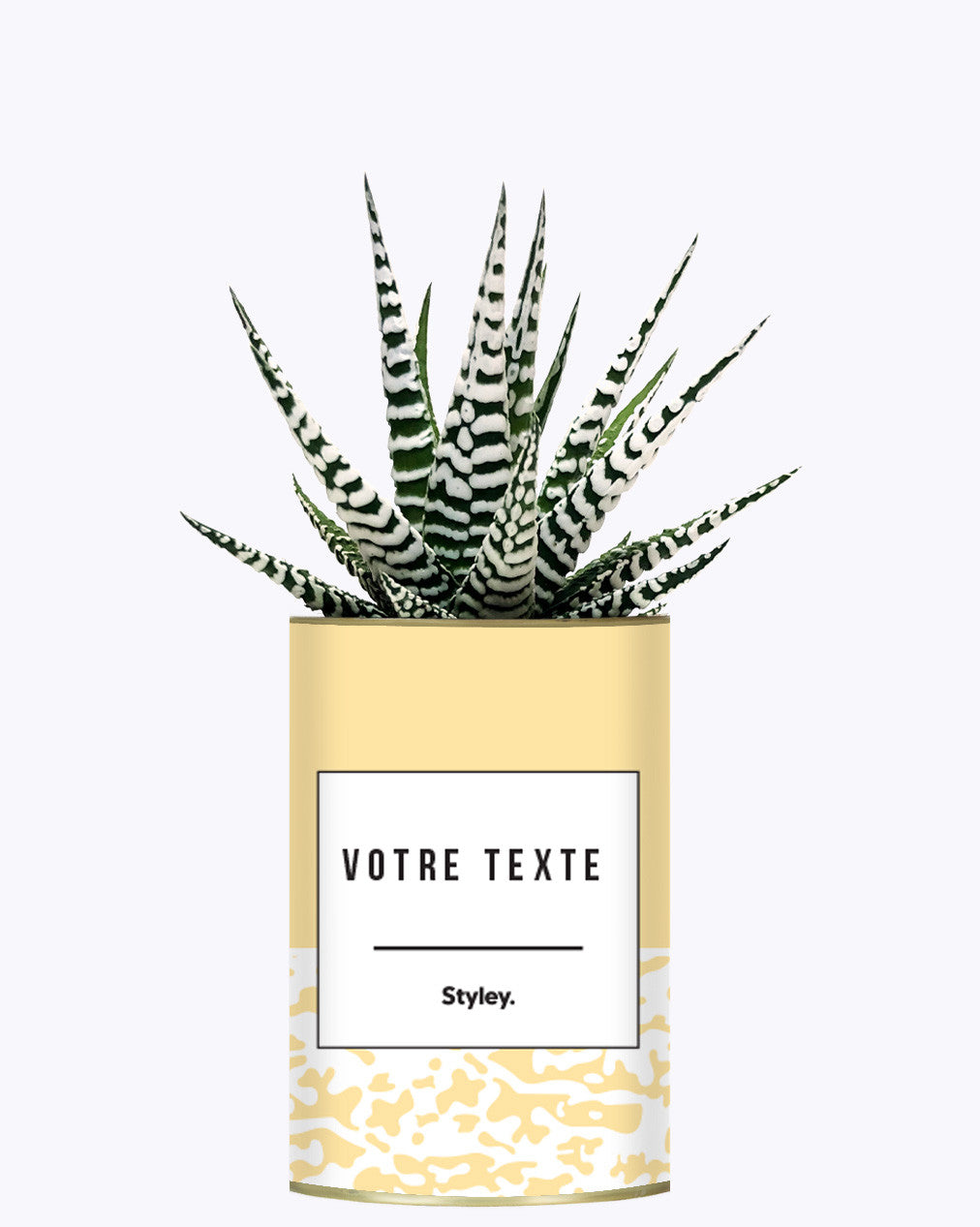 Adjectif personnalisable jaune - Cactus