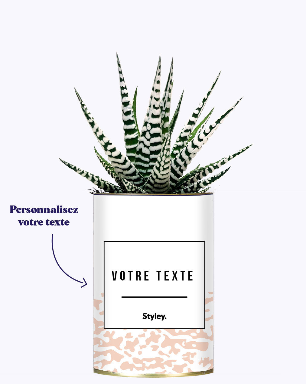 Adjectif personnalisable rose - Cactus