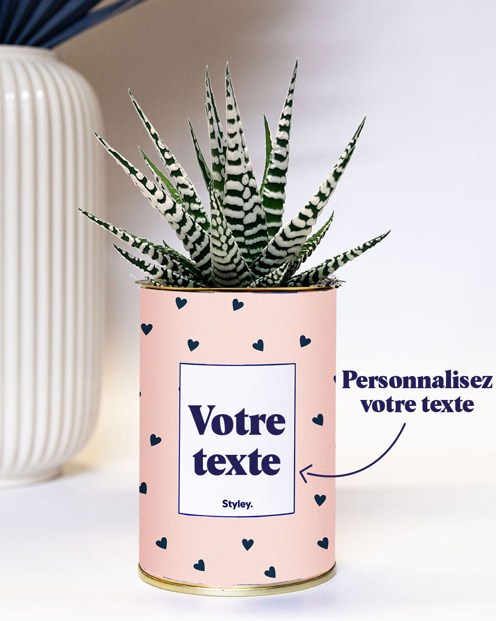 Coeurs poudrés - Personnalisable