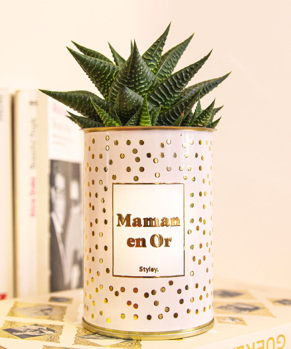Maman en Or - Cactus - Finition doré