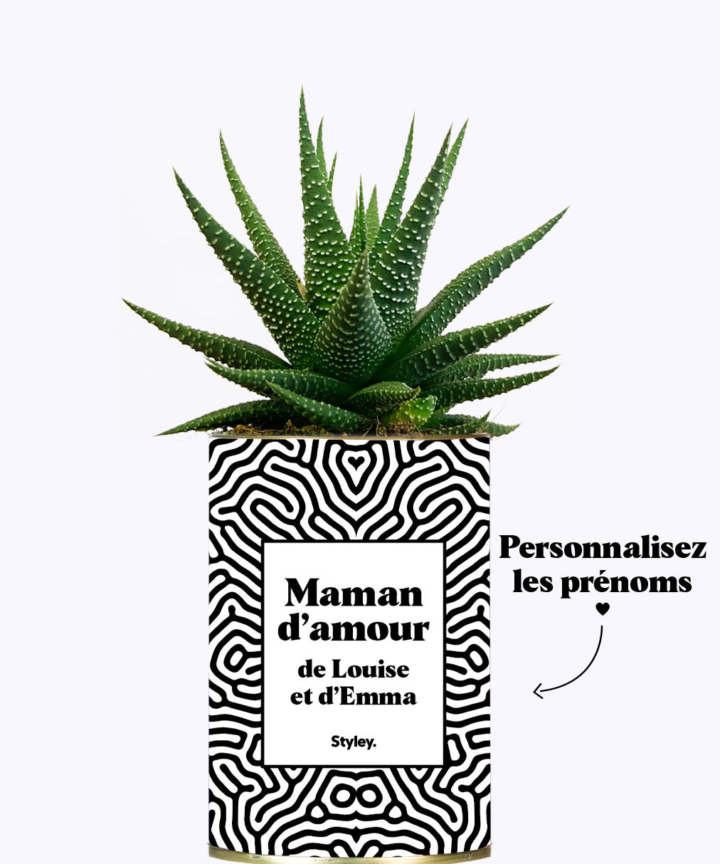 Maman d'amour personnalisable - Cactus