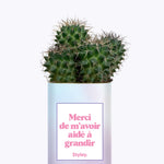 Merci de m'avoir aidé à grandir - Cactus
