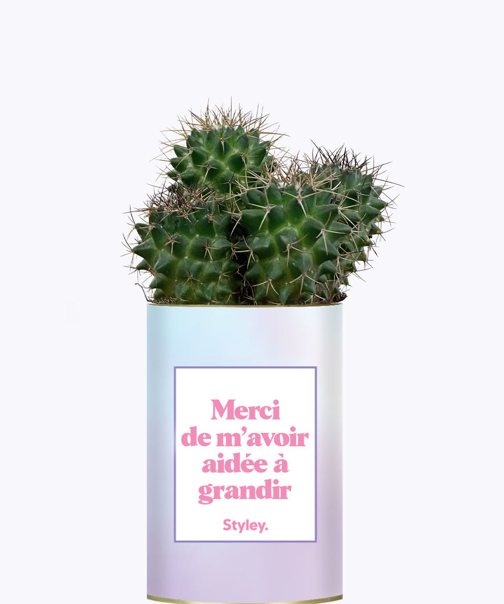 Merci de m'avoir aidée à grandir - Cactus