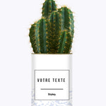Adjectif personnalisable violet - Cactus