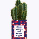 Mieux vaut être seule que mal arrosée - Cactus