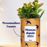 Maman depuis, année personnalisable - Plante grasse