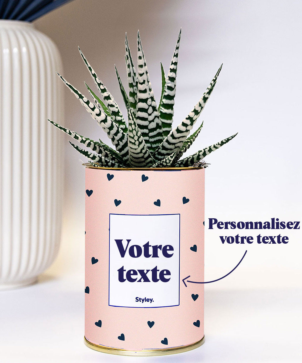Coeurs poudrés - Personnalisable